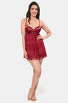 Amante Polyamide Elastane Babydoll - Red — thumbnail 5